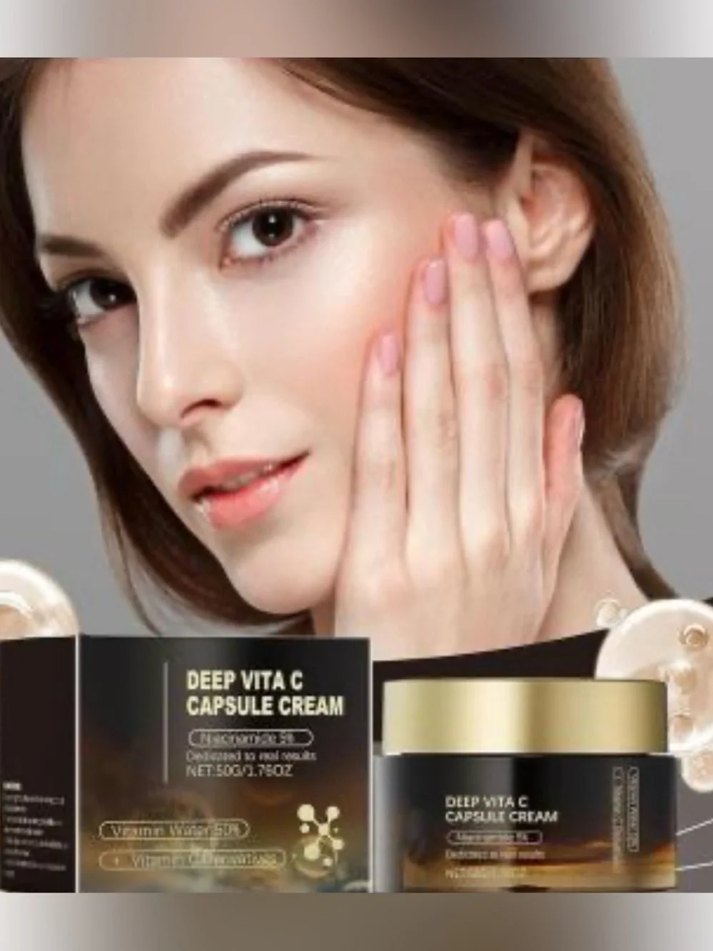NIB Deep Vita C Capsule Cream Women’s Facial Size 1.76 Oz